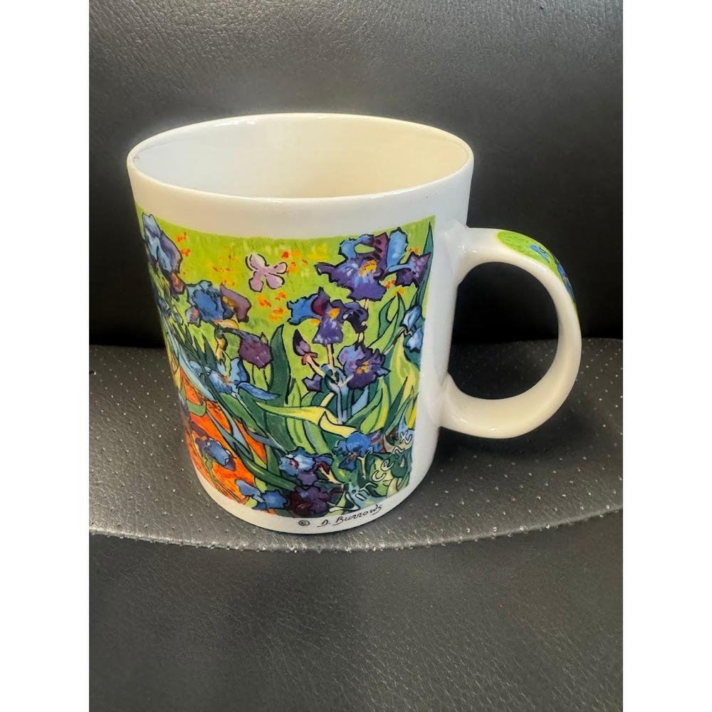 Collectors Chaleur Masters Collection D Burrows Van Gogh Irises Coffee Mug Cup